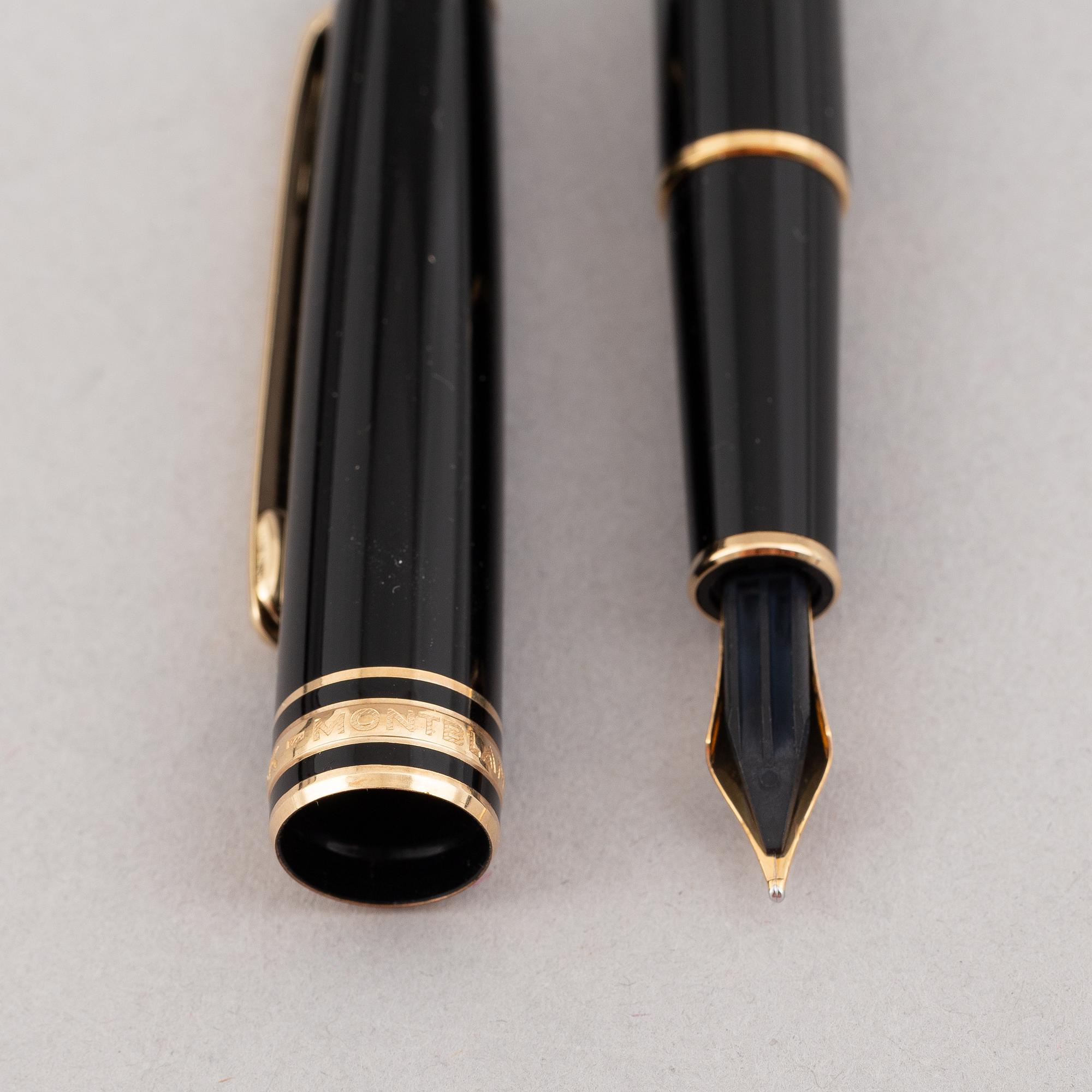 Mont Blanc Meisterstück, reservoirpenna i etui. 1990-tal.