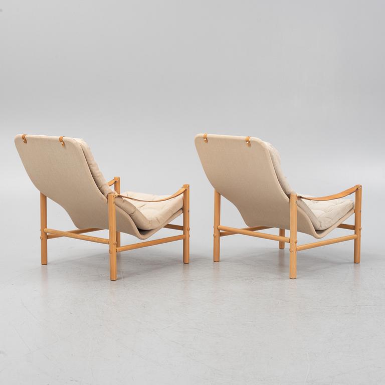 Bror Boije, armchairs, a pair, "Junker", 1970s.