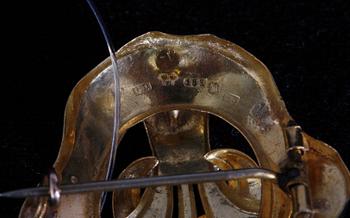 BROSCH, 18k guld. Ca 5 g.