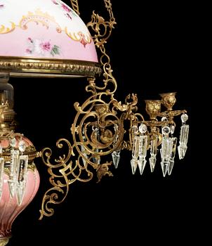 TAKFOTOGENLAMPA, majolika, 1800-talets slut.