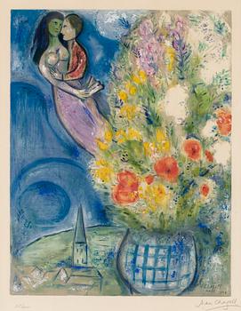 373. Marc Chagall (After), "Les Coquelicots".
