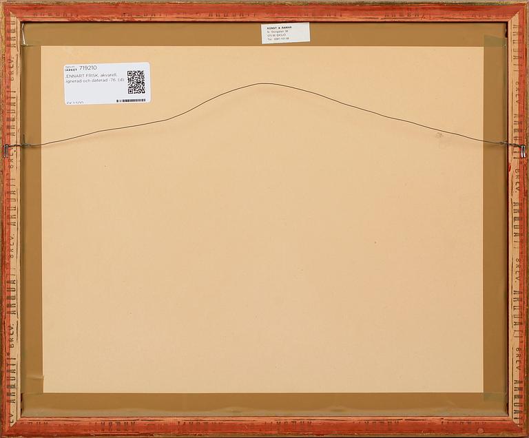 LENNART FRISK, akvarell, signerad och daterad -76.