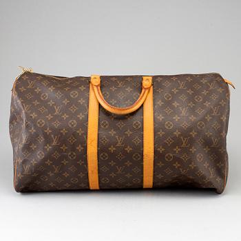 LOUIS VUITTON, weekendbag, "Monogram Keepall 55".