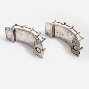 Table decorations, a pair, sterling silver.