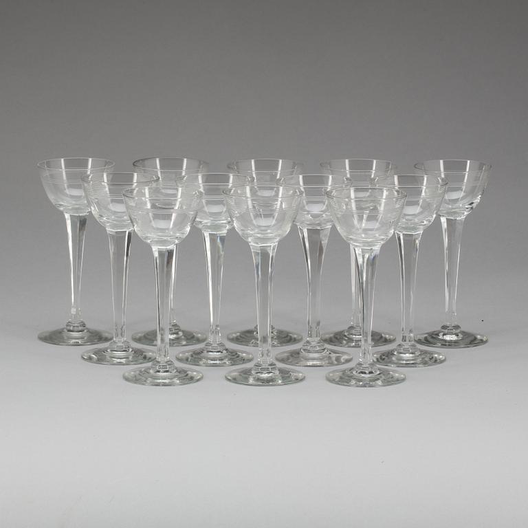 GLAS PÅ FOT, 12 st, glas. Hotell Savoy, Malmö.