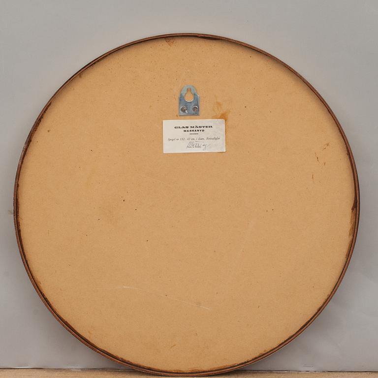 SPEGEL, kristallglas och mässing, Glas mäster, Markaryd, 1900-talets mitt.