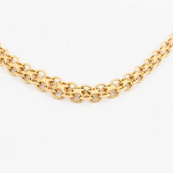 Collier 18K guld, doserad X-länk.