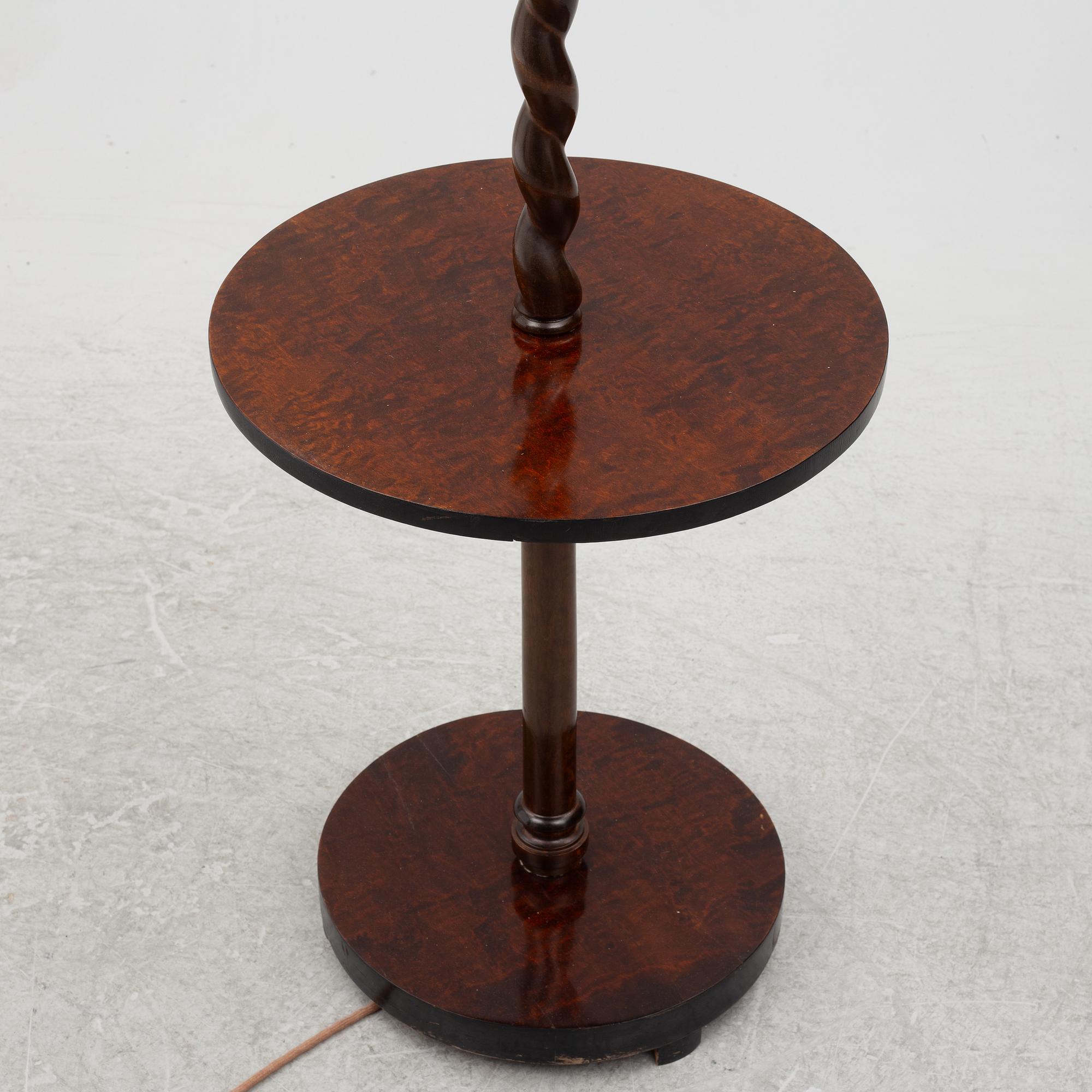 Golvlampa med bord, 1930-tal.