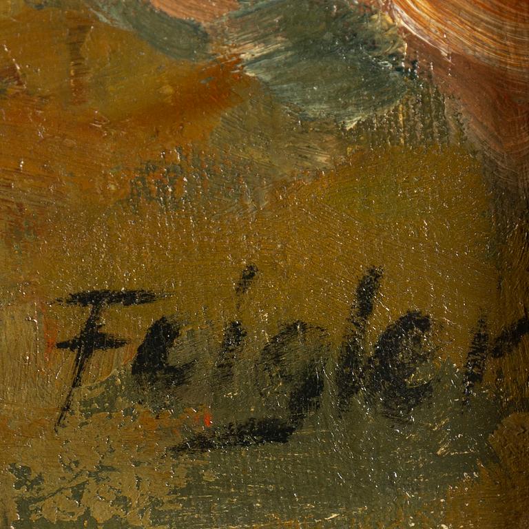 FRITZ FEIGLER, oil on canvas, signed.