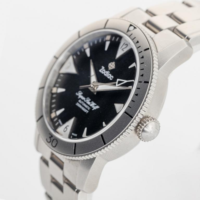 Zodiac, Super Sea Wolf 53 Skin, wristwatch, 39 mm.