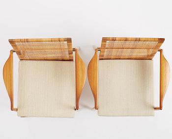 Finn Juhl, a pair of "SW 96" easy chairs, Søren Willadsen, Denmark.