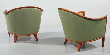 FÅTÖLJER, ett par, Bröderna Andersson, Ekenässjön, 1900-talets andra hälft.