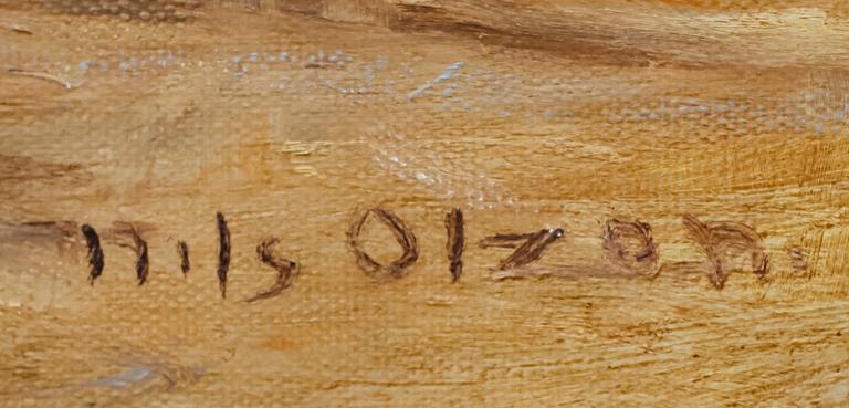 NILS OLZON, olja på duk, signerad.