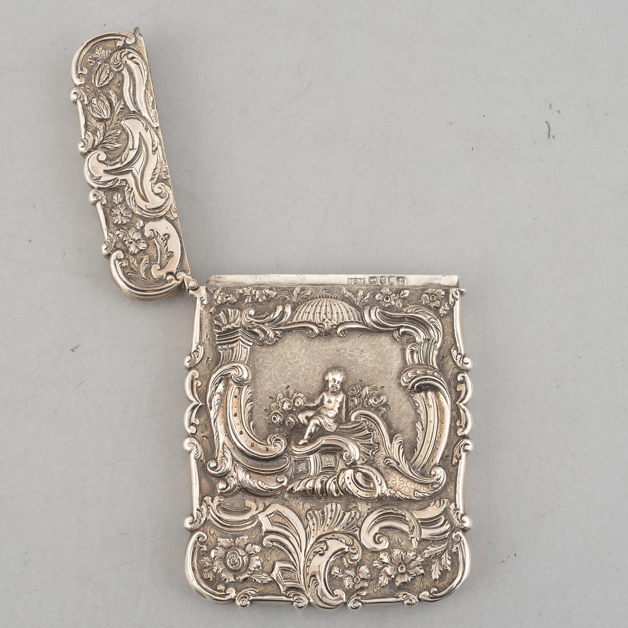 A set of five silver items, including Kemp Brothers, London, England 1895.