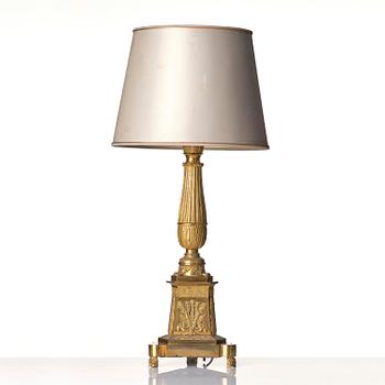 A Russian Empire ormolu lamp, ca 1830's.
