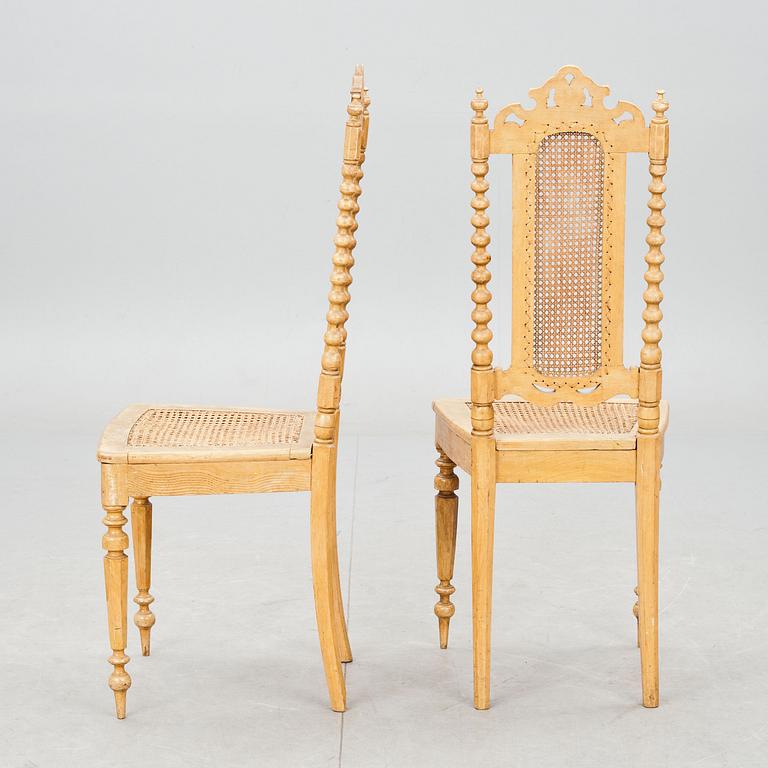 STOLAR, 6 st nyrenässans, 1800/1900-tal.