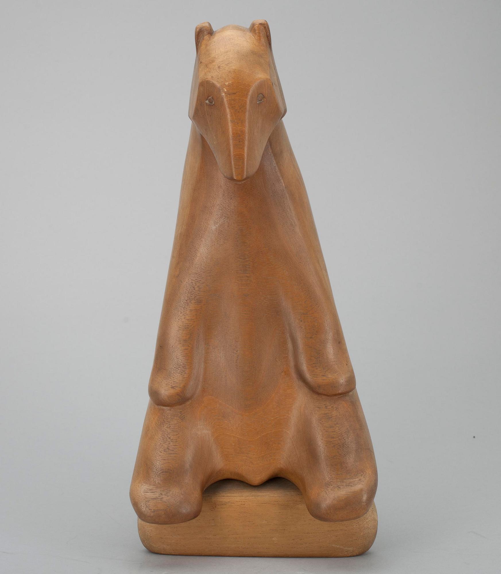 GUNNAR UOTILA, träskulptur, sign. och dat. 1959.