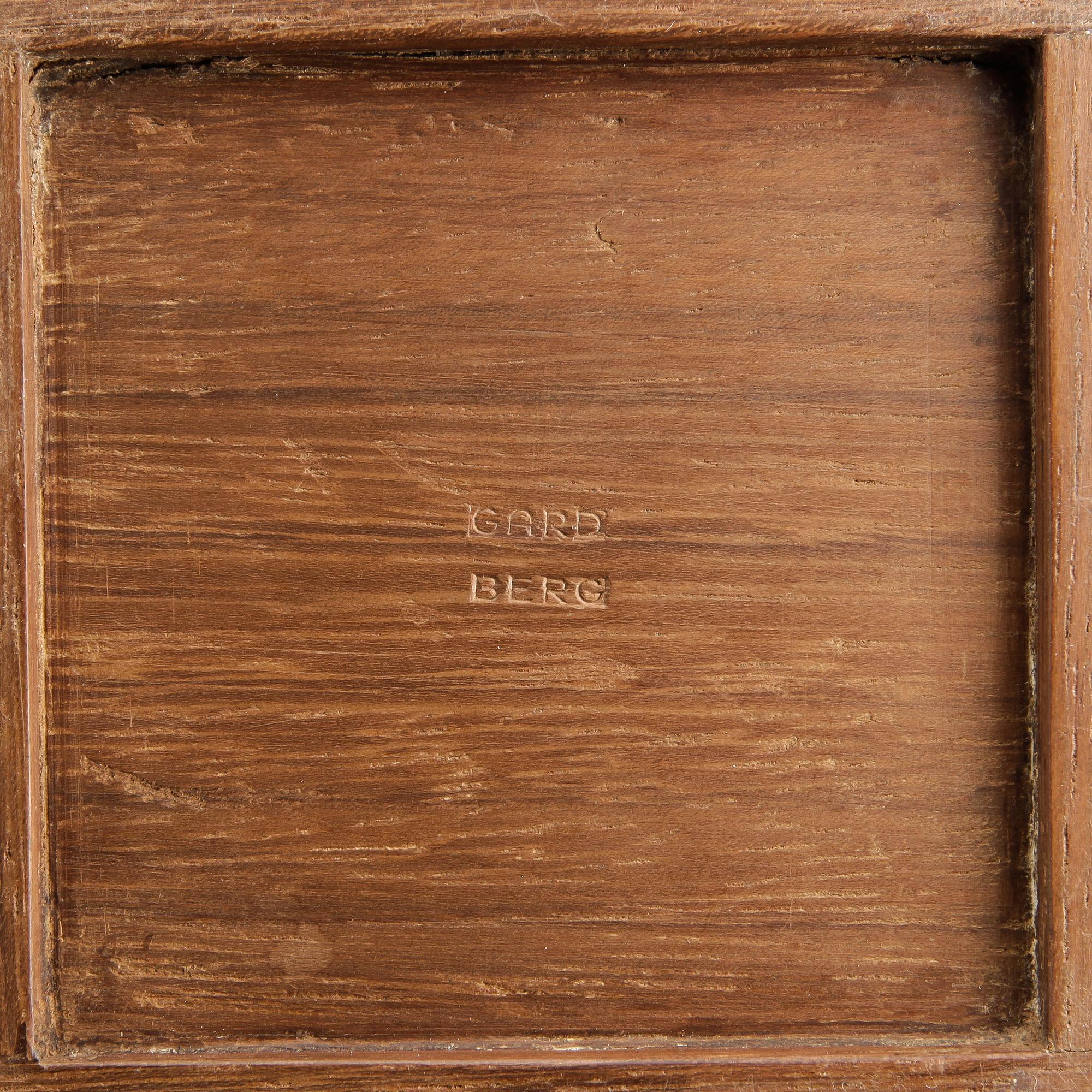 TÉDOSA, teak med lock i silver, Bertel Gardberg, Finland, 1957.