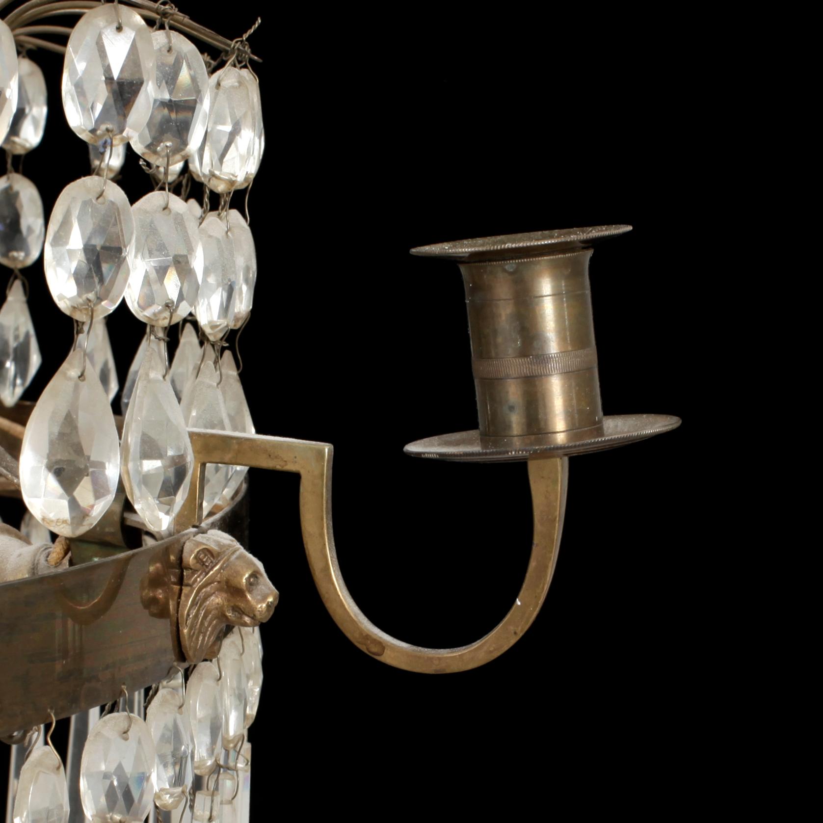 LJUSKRONA, gustaviansk stil, 1900-talets början. Höjd ca 89 cm.