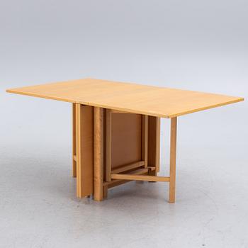 Bruno Mathsson, a "Maria Flap" gate-leg table, Mathsson International, Sweden.