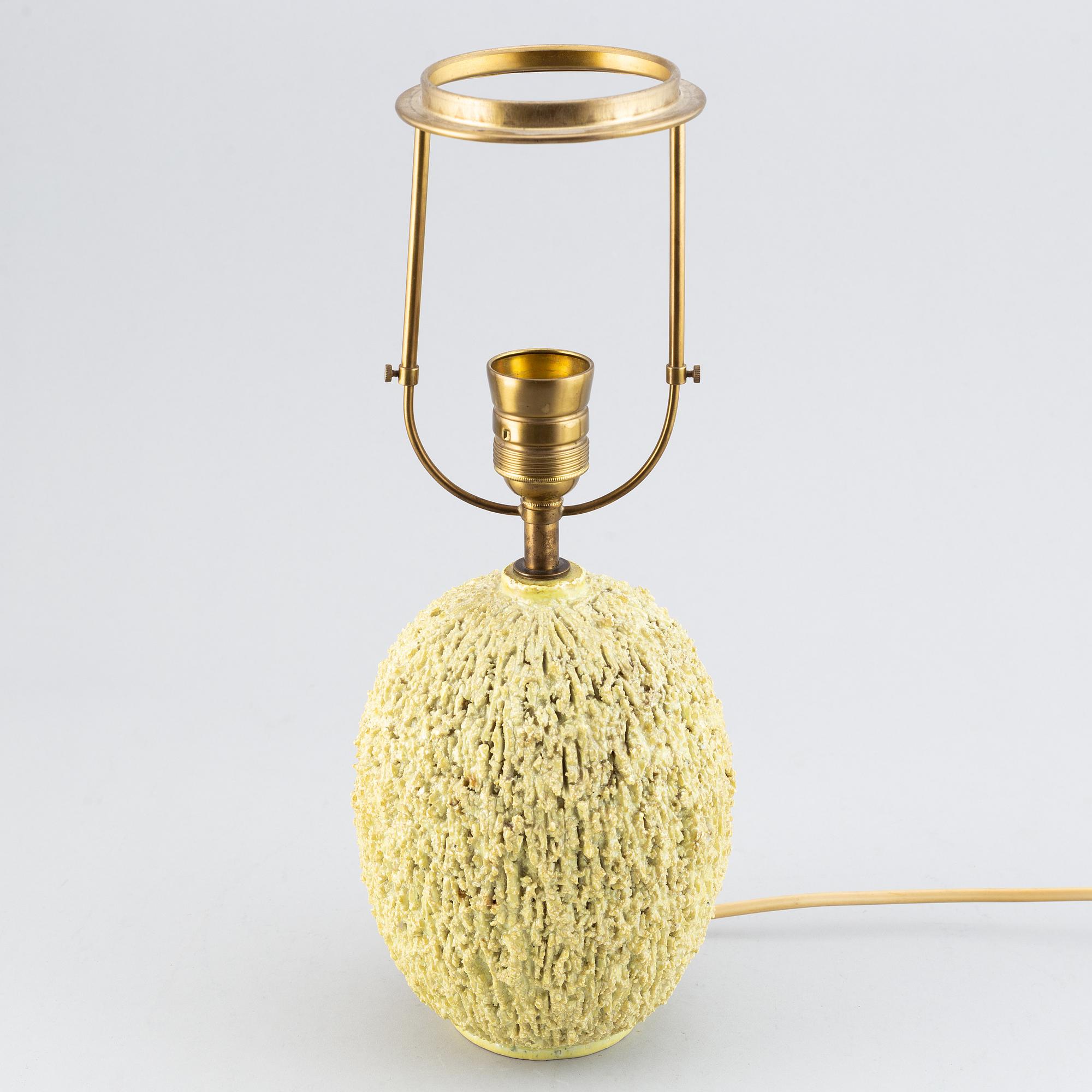 Gunnar Nylund, stoneware table light, Rörstrand.
