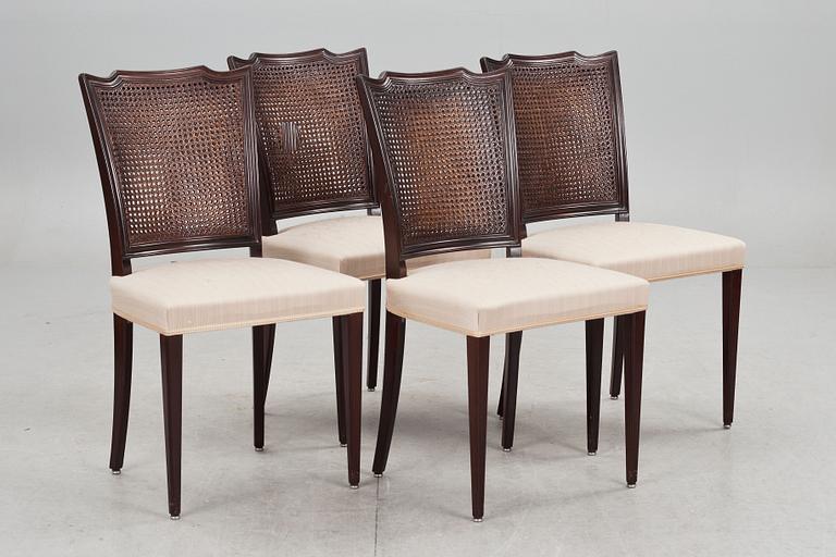 MATBORD och STOLAR, 4 st, engelsk stil, Gärsnäs, 1900-talets slut.