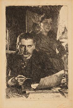 338. Anders Zorn, "Zorn och hans hustru".