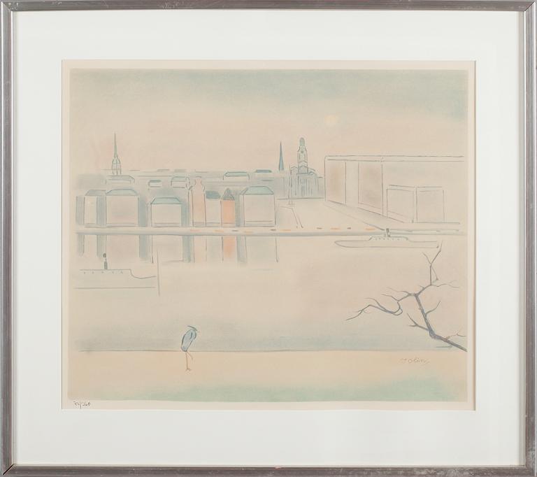 EINAR JOLIN, färglitografi, signerad och numrerad 72/360.