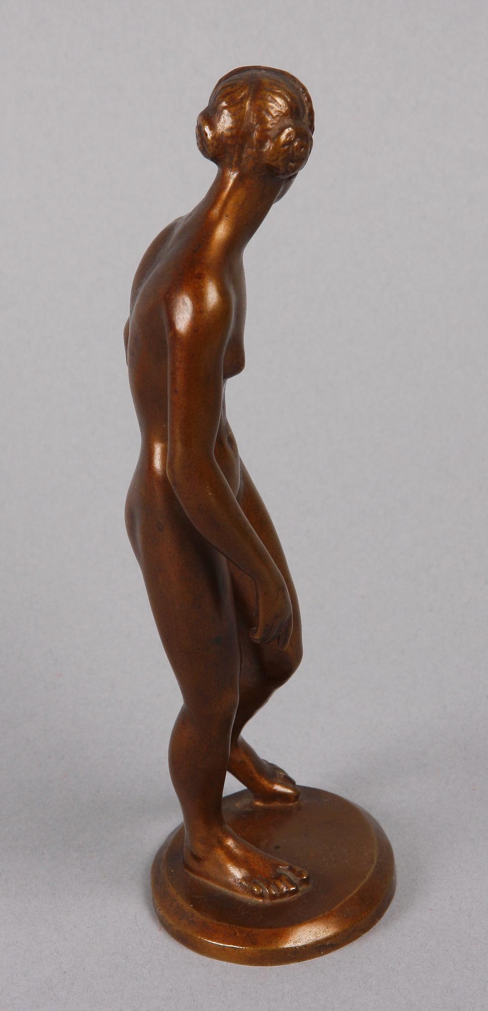 TORE STRINDBERG, skulptur, brons, sign TS o dat -19. Gjutarstämplar Herman Bergman Fud.