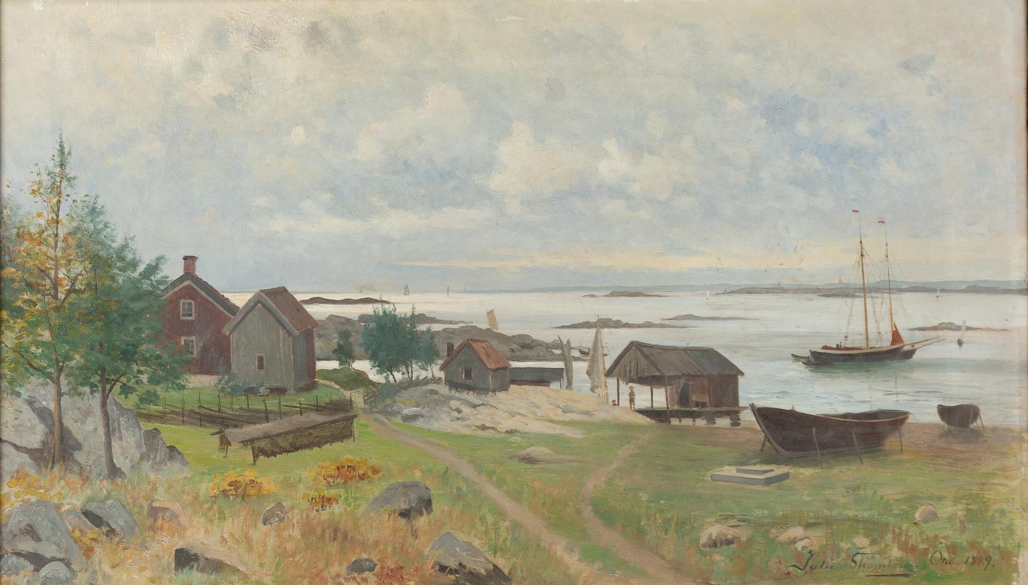 Julia Strömberg, Skärgårslandskap.