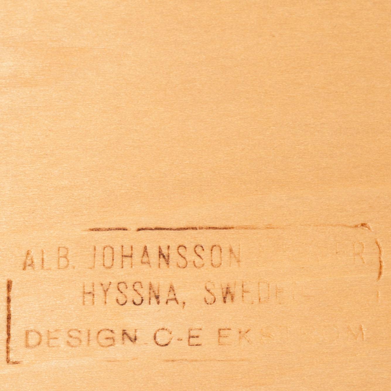 STOLAR, 12 st. Carl-Evert Ekström för Albin Johansson och söner, Hyssna AB. 1900-talets andra hälft.