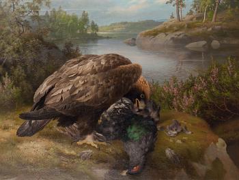 Ferdinand von Wright, Eagle with Prey.