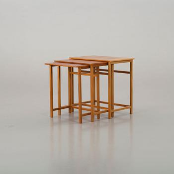 JOSEF FRANK, a threee piece nesting table.