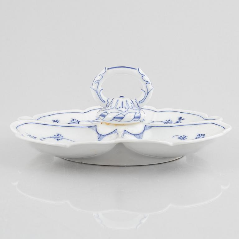 A 'Blue Fluted Plain' porcelain cabaret, Royal Copenhagen, model 396, 1893-1900.