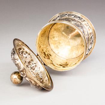ADOLF GAAP, A parcel-gilt silver tankard, Augsburg, Germany 1690-1695.