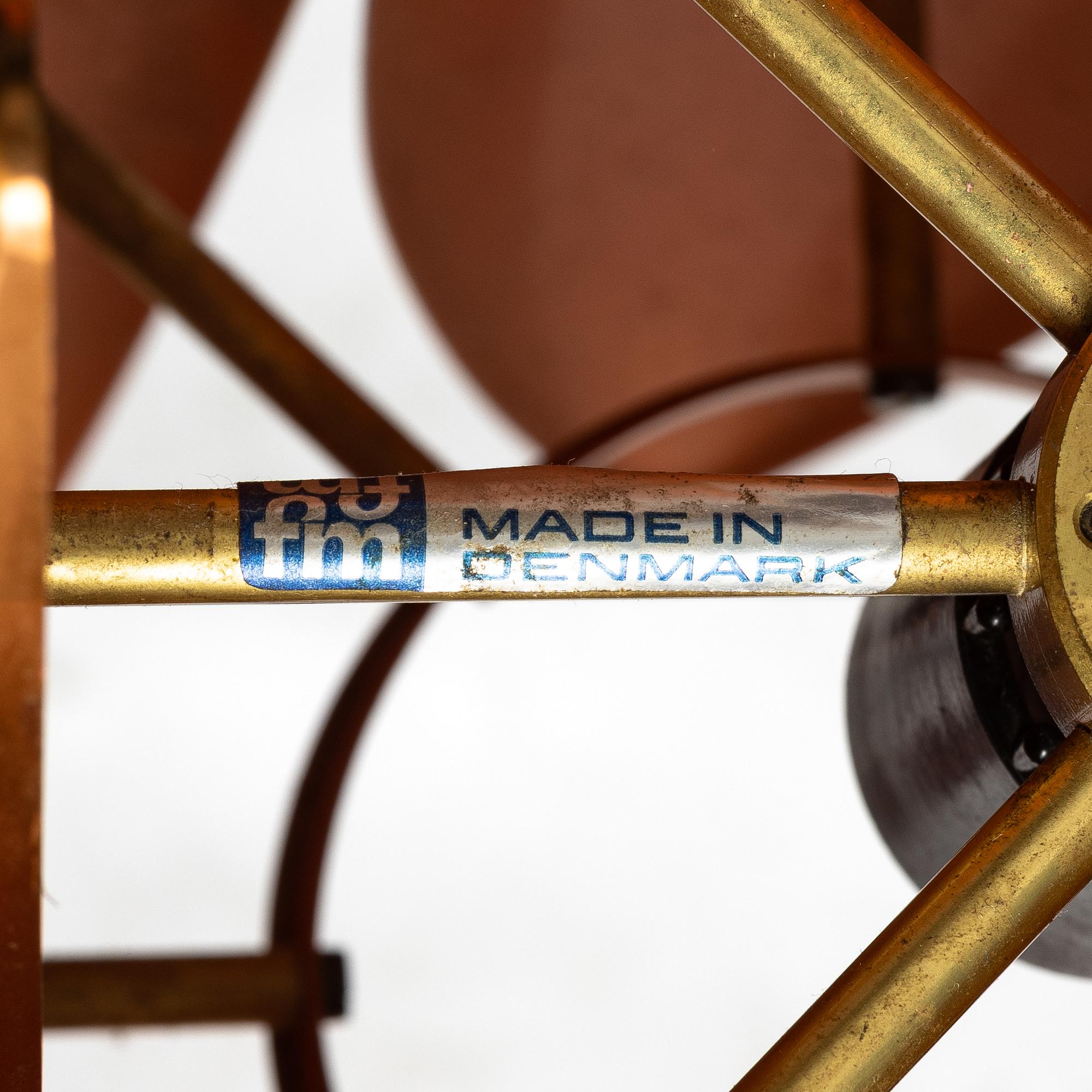 Jo Hammerborg, A 'Kastor' pendant lamp,  Fog & Mörup, Denmark, 20th century.