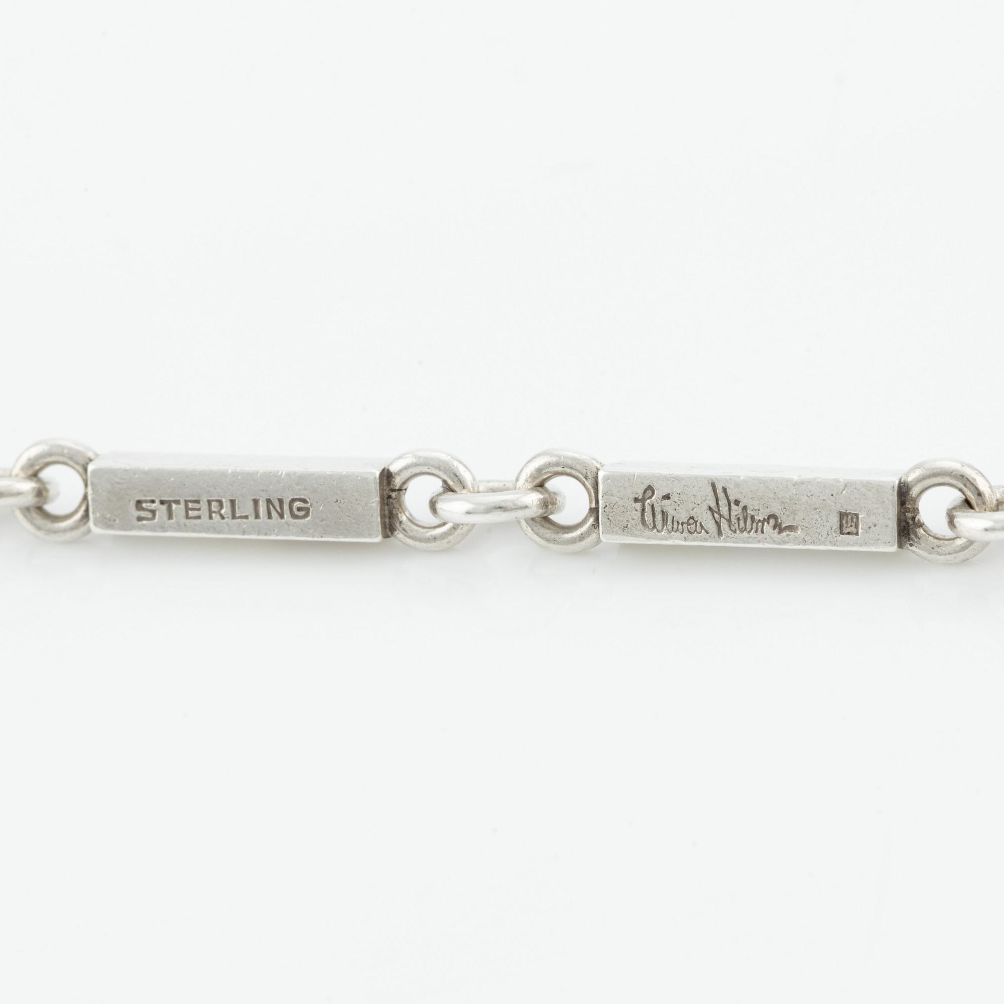Wiwen Nilsson, a sterling silver necklace, Lund 1942.
