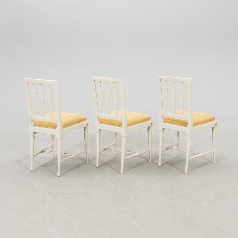 Stolar, 6 st., Sengustavianska Lindomearbeten 1800-talts början.