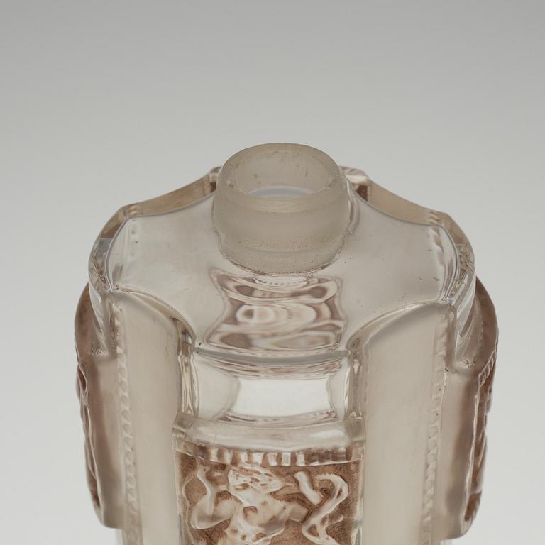 A René Lalique 'Hélène', flacon no 1, moulded glass bottle, France 1942-51.