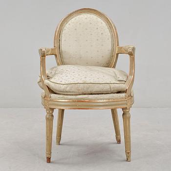 KARMSTOL, Louis XVI-stil, Frankrike, 1800-tal.