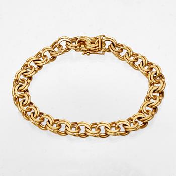 Bracelet 18K gold Bismarck Köping 2003 vikt 27,9 grams.