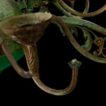 LARS STOCKS, chandelier / sculpture, signed and dated 1979 on label.