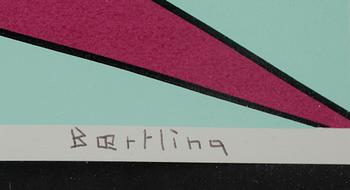 OLLE BAERTLING, serigrafi, signerad och numrerad 100/300. Daterad 1965-1968.