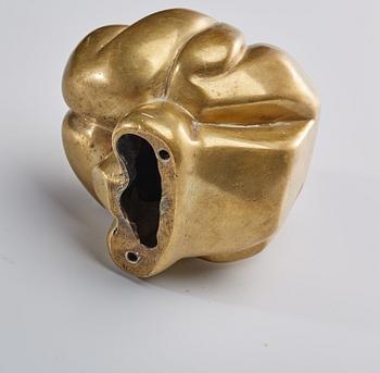 OKÄND KONSTNÄR,skulptur,mässing, numrerad 2/3. samt monogramsignerad CT.