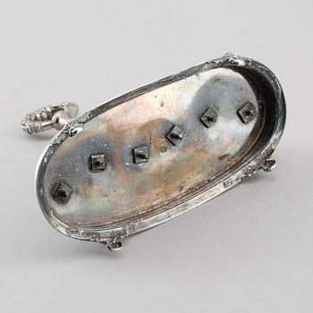 LJUSSTAKE, silver, Paris, 1800-talets första hälft. Vikt ca 350 gram.