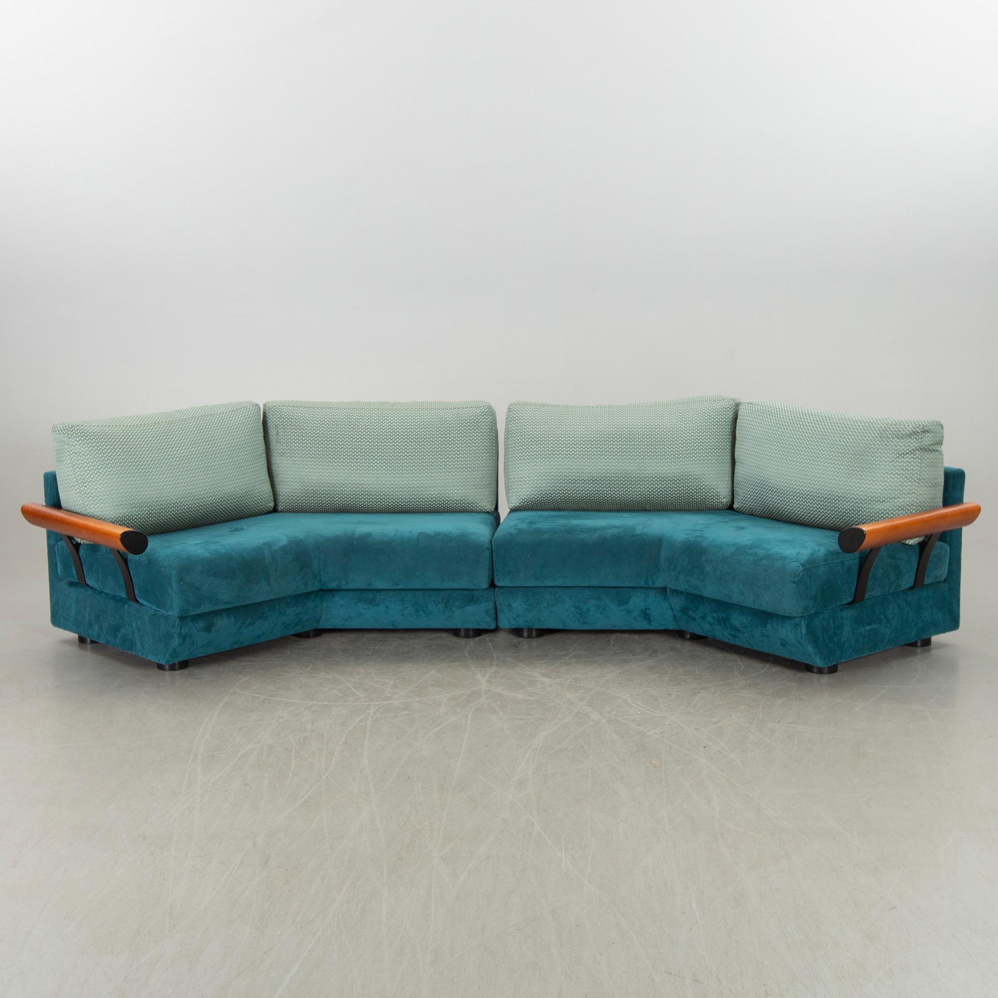 A SET OF 2 1980's FRIGHETTO SOFAS, ITALY.