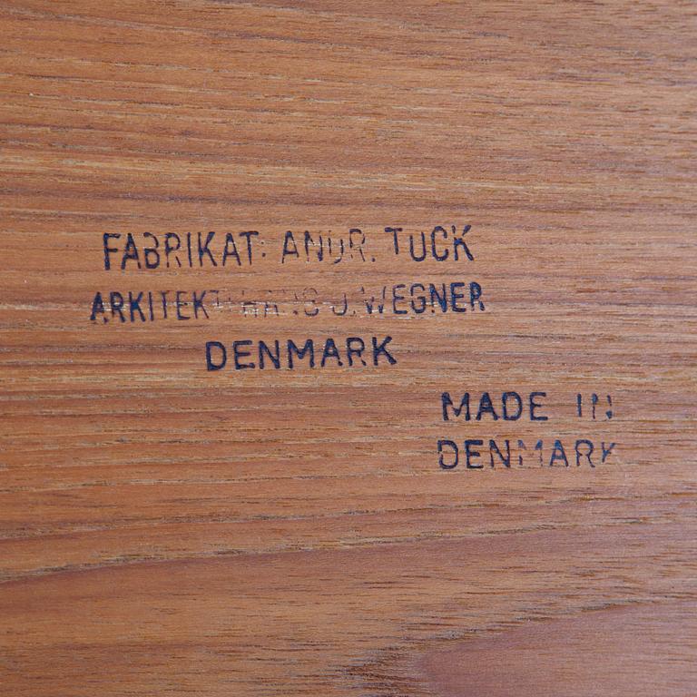 Hans J Wegner, a teak serving trolley, for för Andreas Tuck, Denmark, mid 20th century.