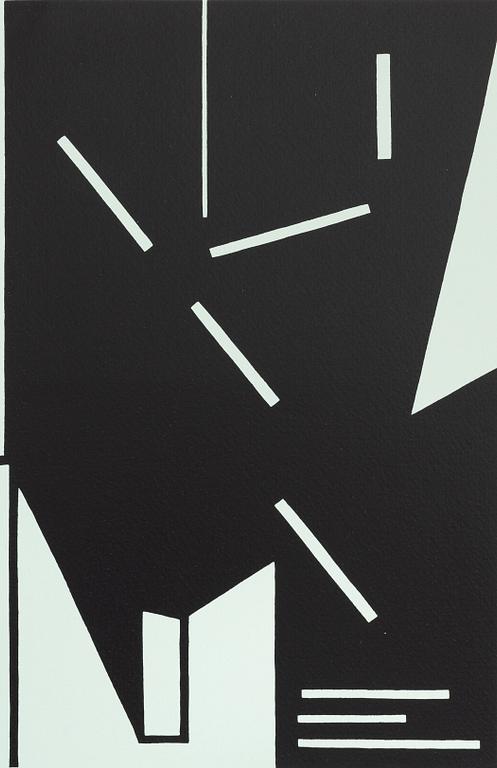 Olle Baertling, färgserigrafi, 1951-68, signerad 59/300.