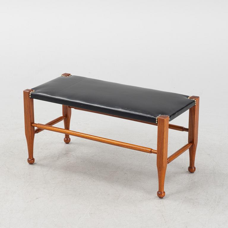 Josef Frank, a ’model 2009’ mahogany bench, Svenskt Tenn, Sweden probably 1960-70s.