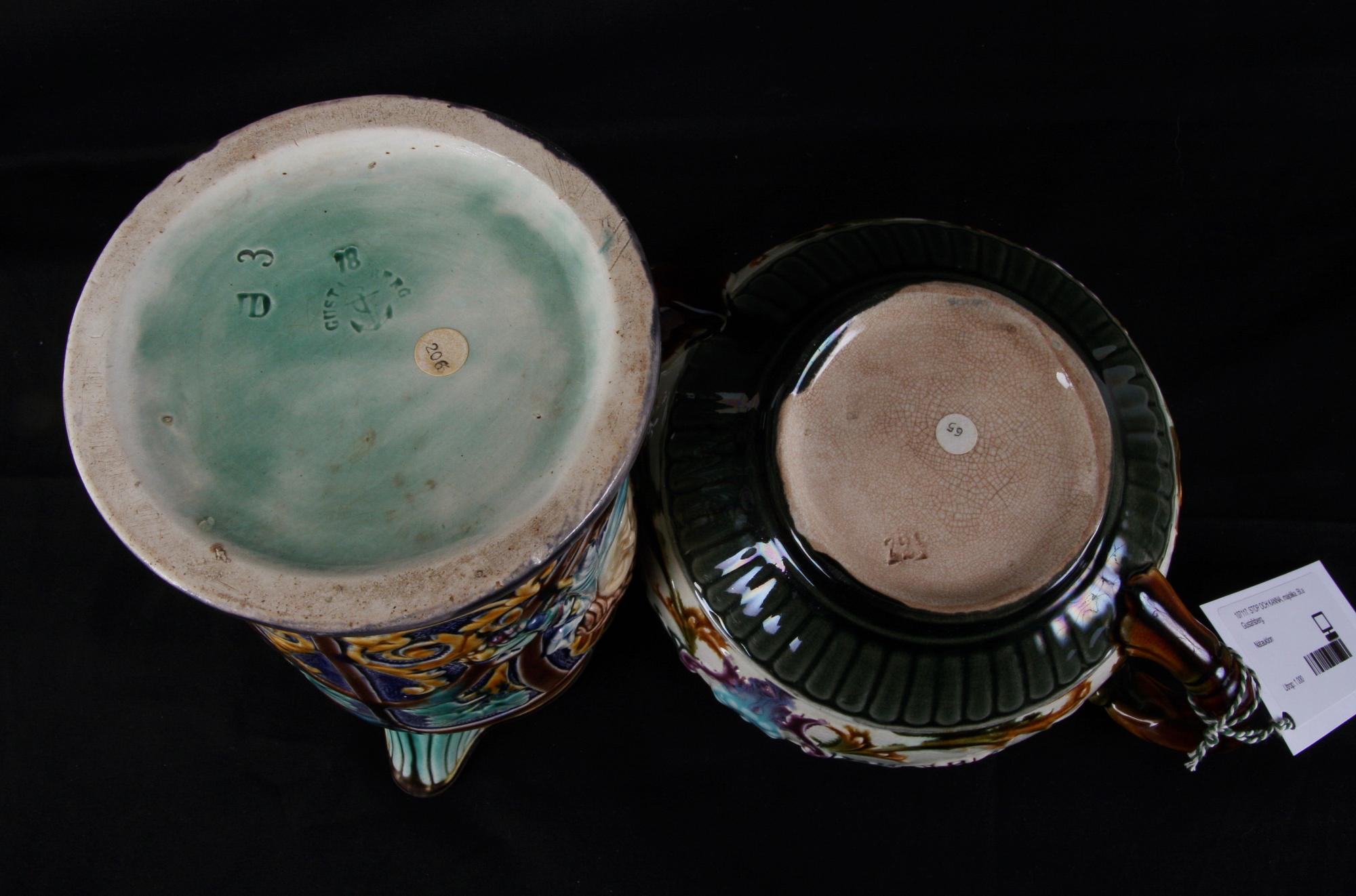 STOP OCH KANNA, majolika. Bl.a Gustafsberg.